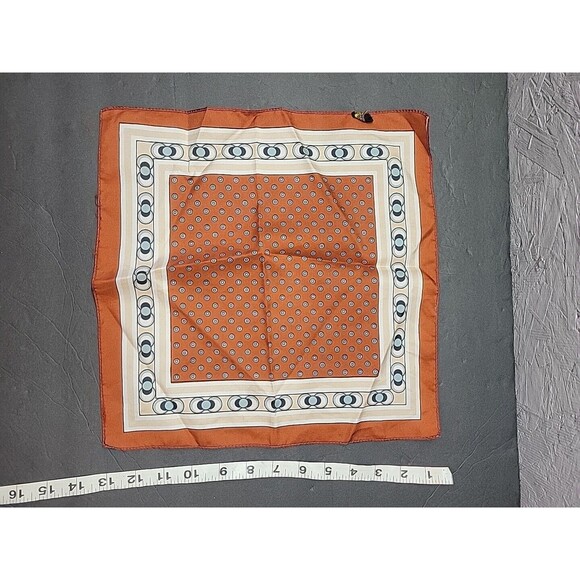 Paisley Print Square Silk Scarf‎ Pocket Scarf Luxurious Handkerchief - Picture 3 of 4